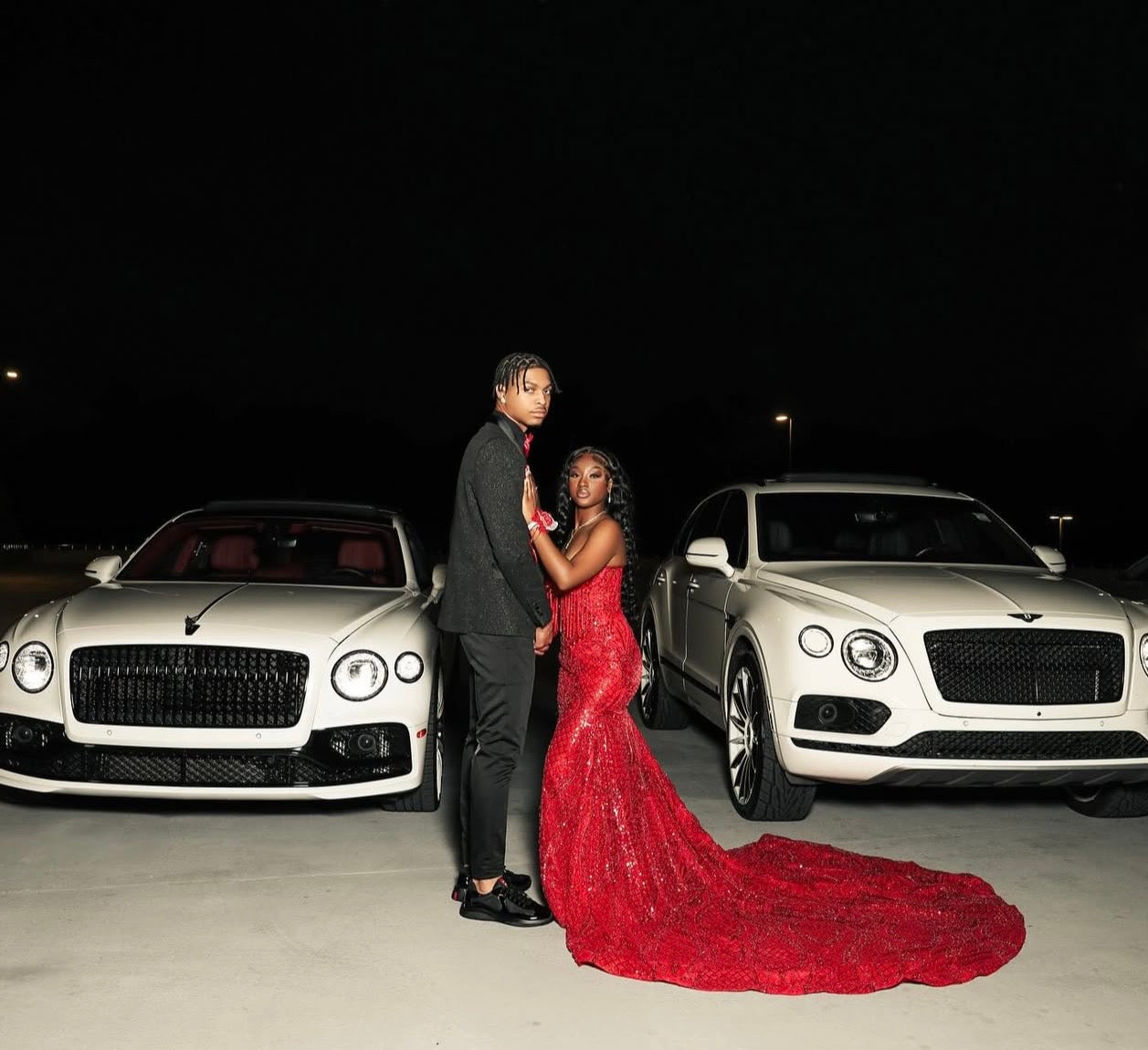 Trish : Red Beaded Dress