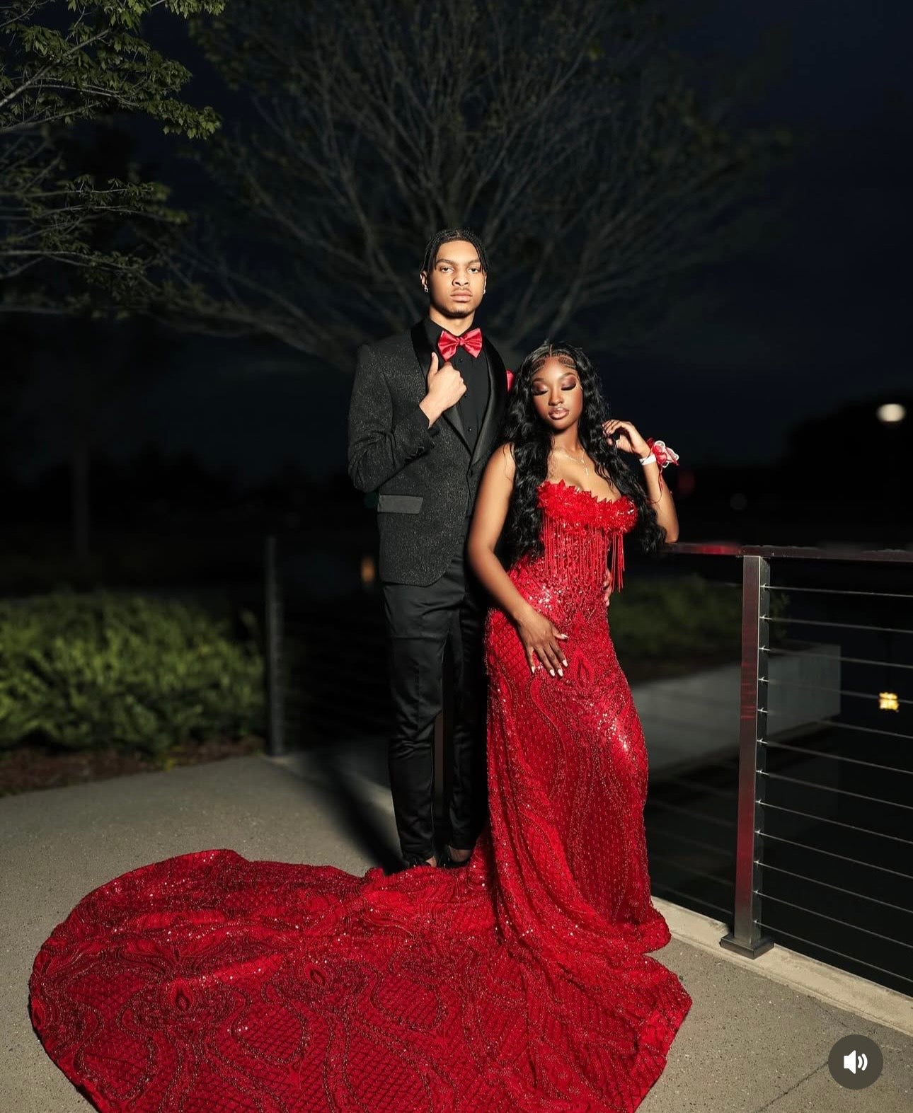Trish : Red Beaded Dress