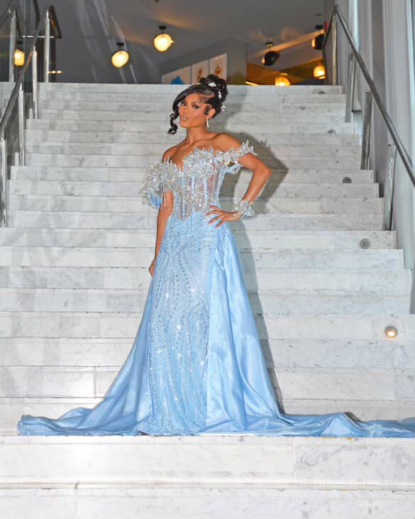 Nia : Icy Blue Dress