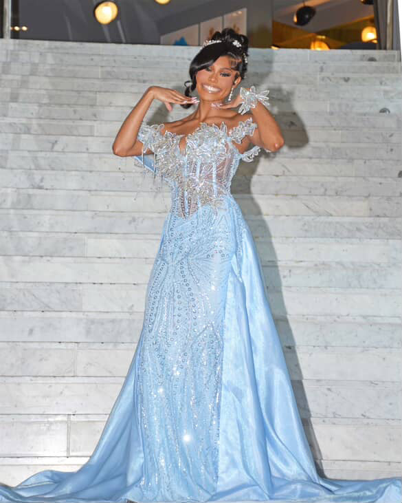 Nia : Icy Blue Dress