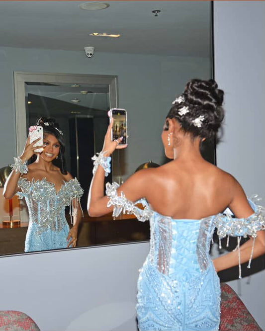 Nia : Icy Blue Dress